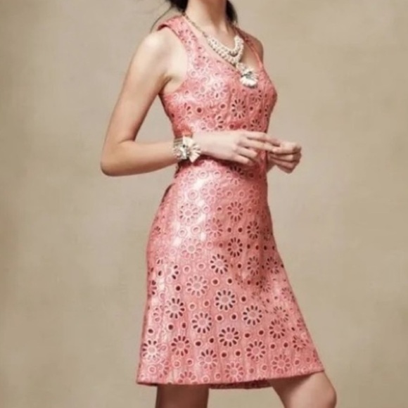 Anthropologie Dresses & Skirts - Maeve DressAnthropologie  Coralshine Eyelet Dress Size 4 Shimmer